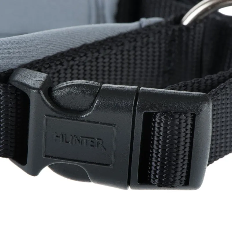 Hunter Neopren hundehalsbånd grå og sort 35 cm - 30-35 cm indstilling
